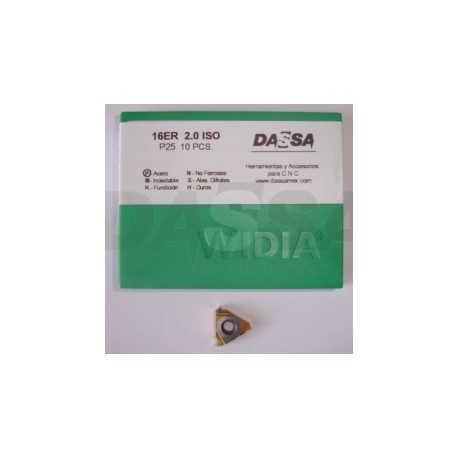 Inserto Cuerdas 16ER 2.0ISO P25