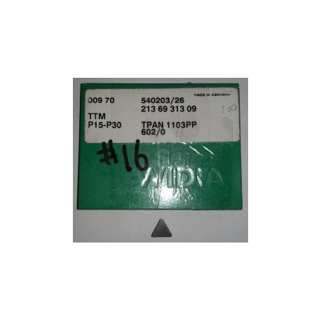 Inserto Carburo TPAN 1103PP TTM